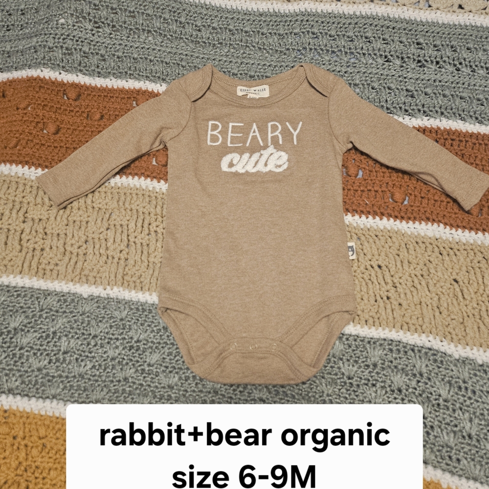 Tan Long Sleeve Bodysuit One Piece